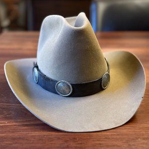 RESISTOL Vintage XXX Beaver Felt HI-7 Cowboy Hat Western Rodeo Sz 7-1/2